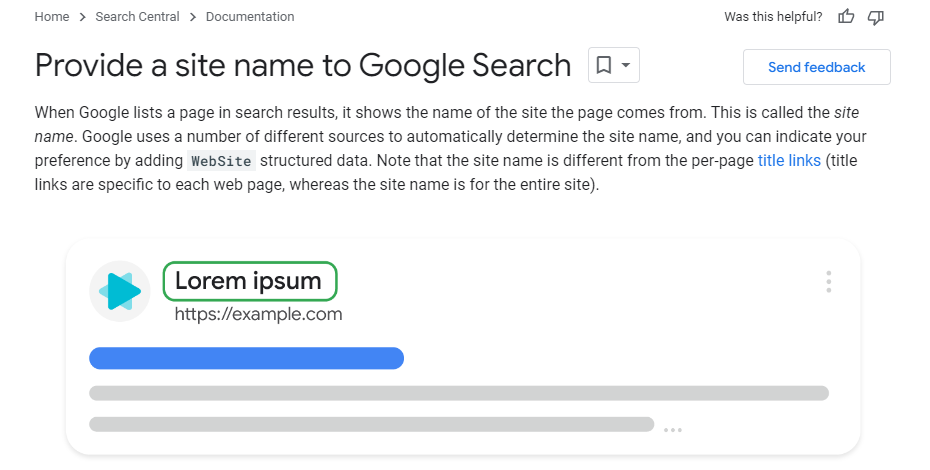 Google's New Form for Reporting Site Name Issues in Search Results